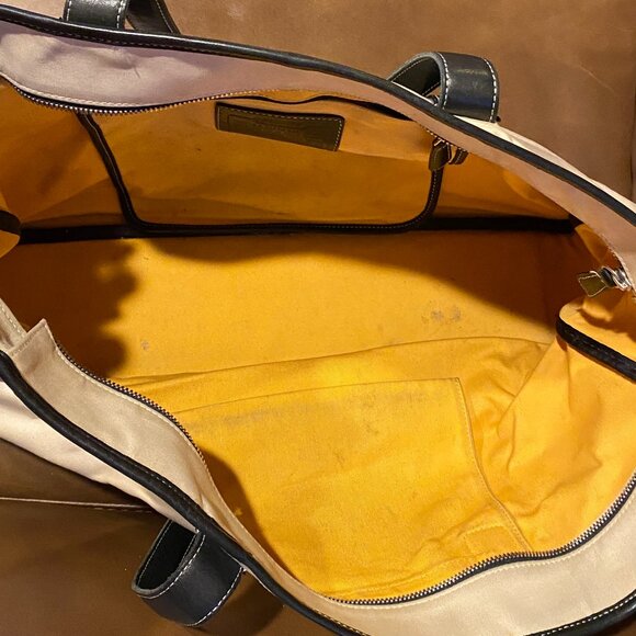 Large Coach Canvas/Leather Tote # 7708 TLC - Picture 11 of 14